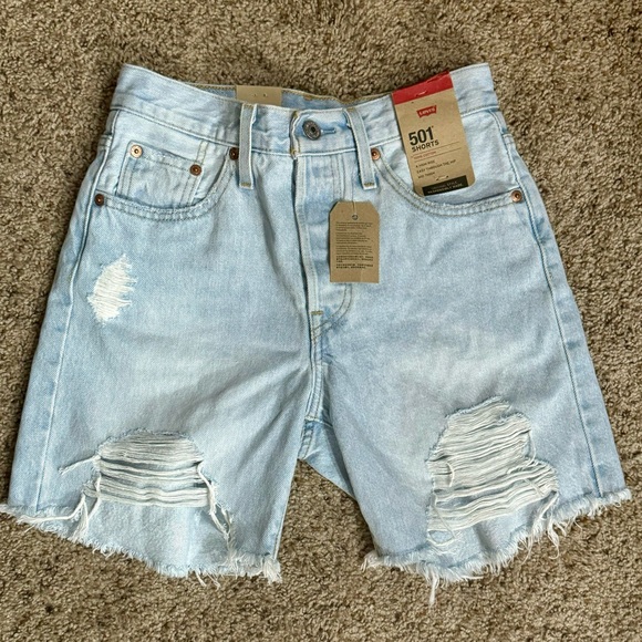 Levi's Pants - NWT Levi’s 501 High Rise Thigh Jean Cutoff Shorts! Sz 25